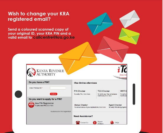 How to change your KRA registered email