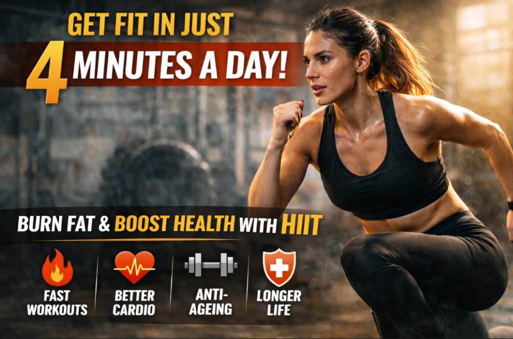 How to Get Fit Fast with HIIT: The 4-Minute Workout That Burns More Fat