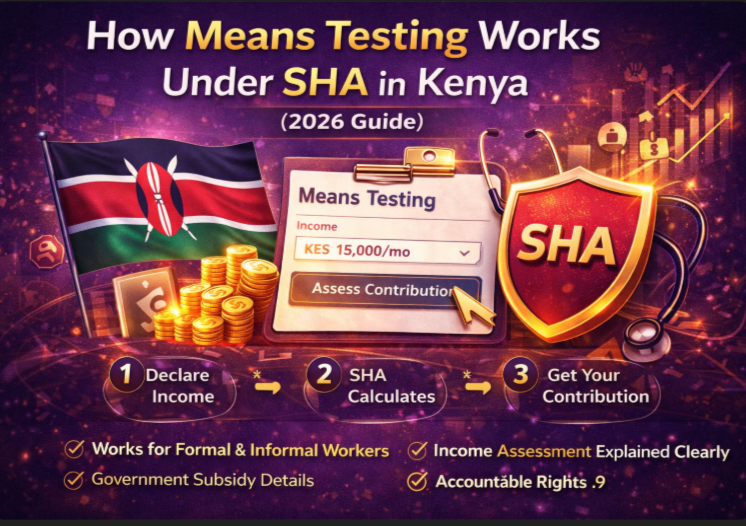 how means testing works under SHA in Kenya 2026 guide