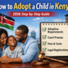 How to Adopt a Child in Kenya (2026 Guide): Requirements, Process, Fees & Registration