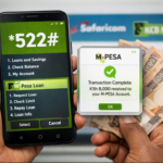 How to apply for KCB M-Pesa loan using *522# USSD on a smartphone in Kenya